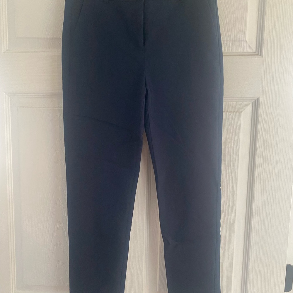 CeCe Women's Straight Leg Pants - Navy Blue